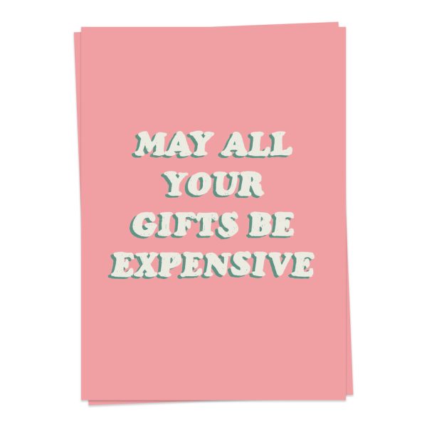 Expensive gifts - wenskaart