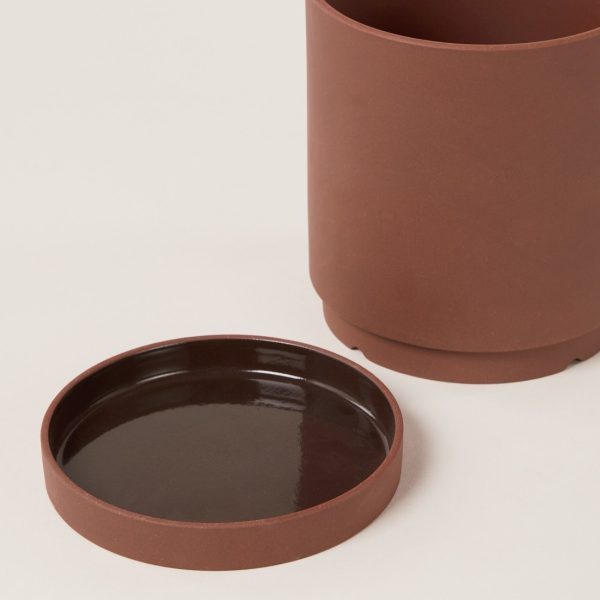 Sekki bloempot - roestkleur - large - Afbeelding 3