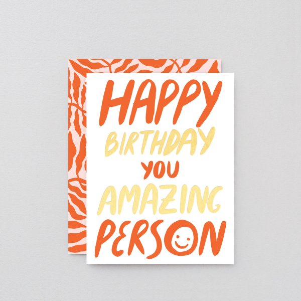 Amazing person - wenskaart