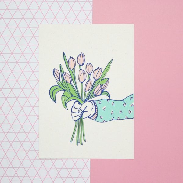 Tulips - wenskaart