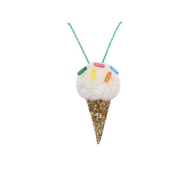 Ijsje - pompom - ketting