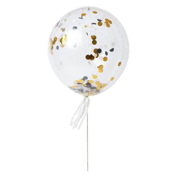 Confetti ballonnen kit - goud en zilver