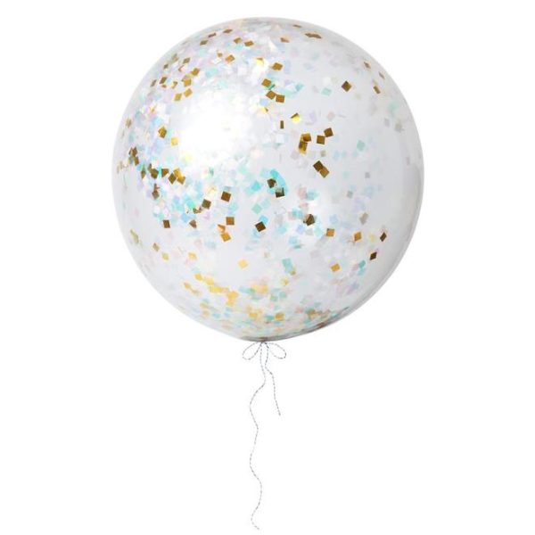 Grote confetti ballonnen - pastel