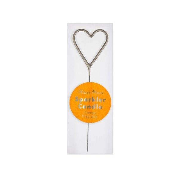 Sparkler hart - mini - zilver