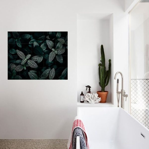 Cactus and leaves - large - 120 x 160 cm - Afbeelding 3