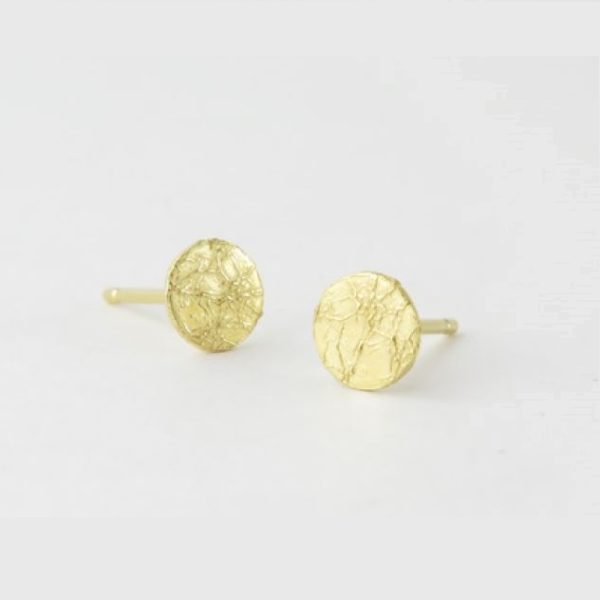 Disc 6 mm - oorbellen - goud