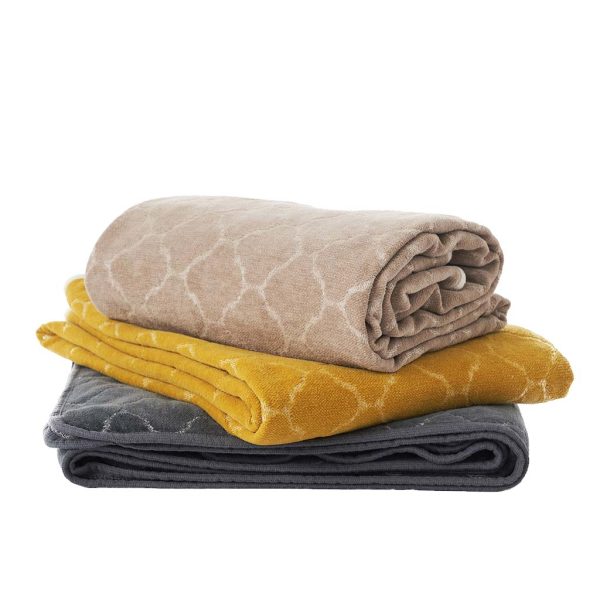 Hjördis – plaid – camel - Afbeelding 2