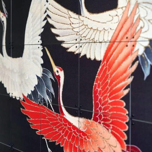 Kimono with cranes - large - 120 x 160 cm - Afbeelding 5