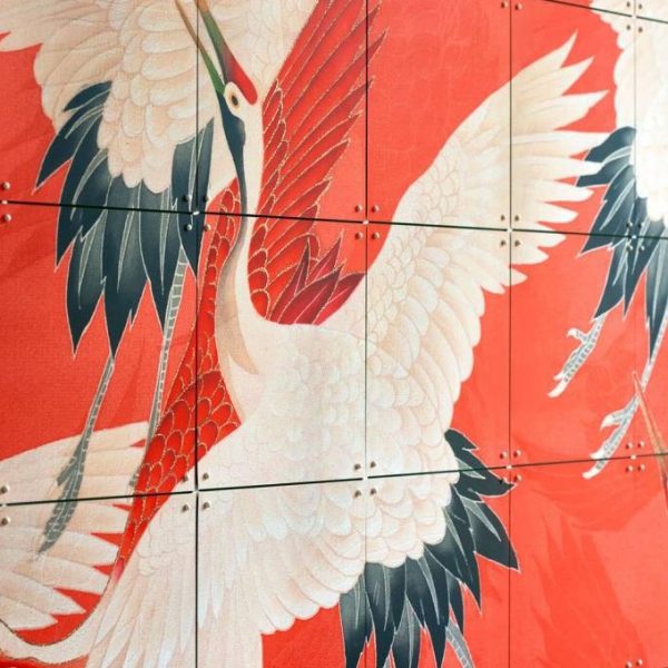 Kimono with cranes - large - 120 x 160 cm - Afbeelding 4