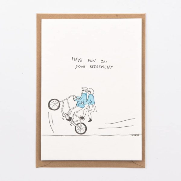 Retirement tandem - wenskaart