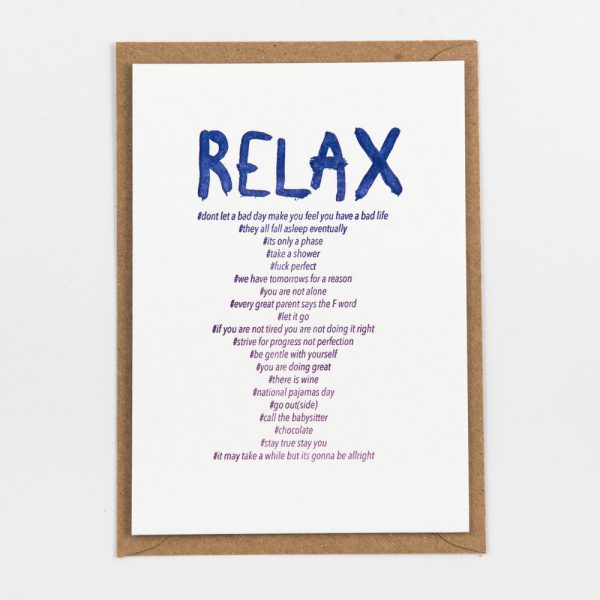 Relax - wenskaart