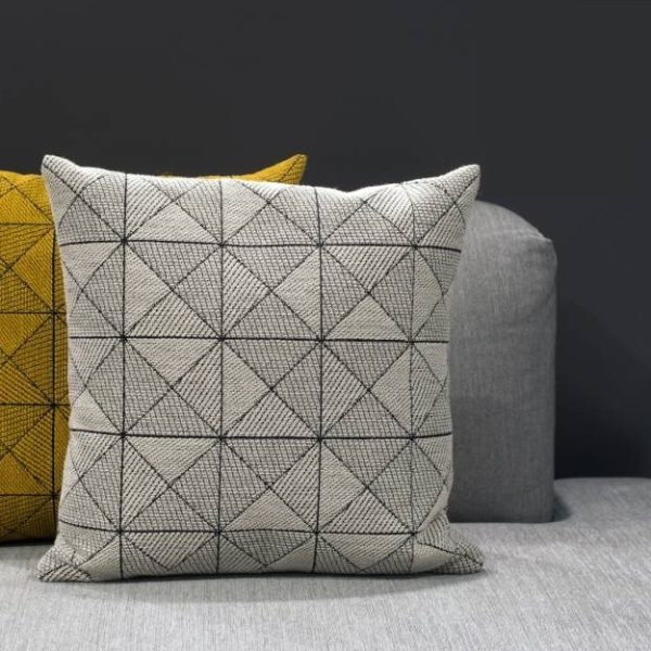 Tile - kussen - zwart/wit - Afbeelding 3