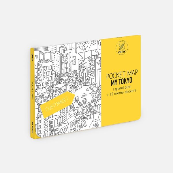 Tokyo pocket map - kleurposter - Afbeelding 3