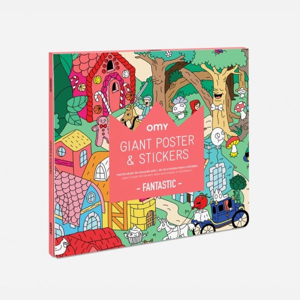 Kleurplaat + stickers - fantastisch