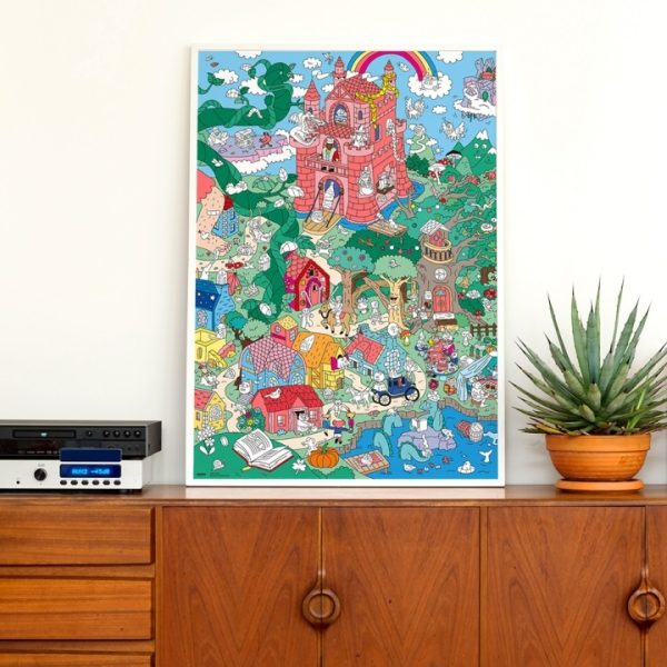 Kleurplaat + stickers - fantastisch - Afbeelding 3