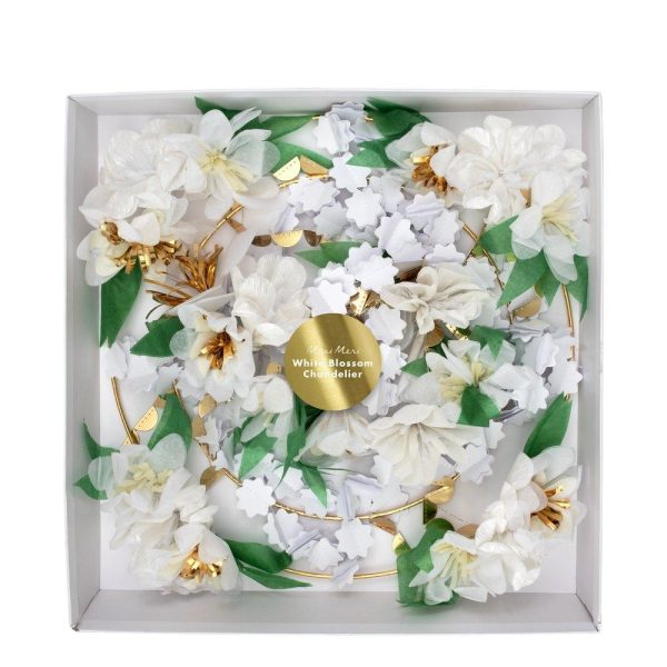 Witte bloesemkroonluchter - Afbeelding 2