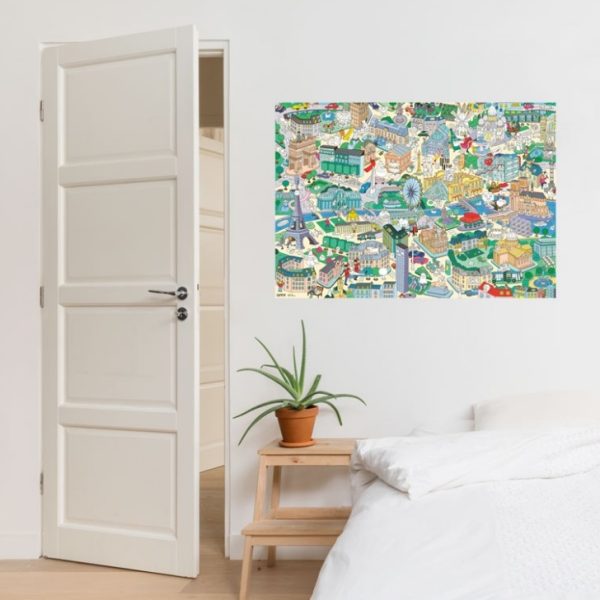 Kleurplaat + stickers - parijs - Afbeelding 3