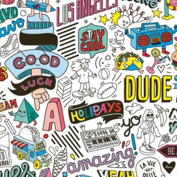 Kleurplaat + stickers - street art - Afbeelding 2