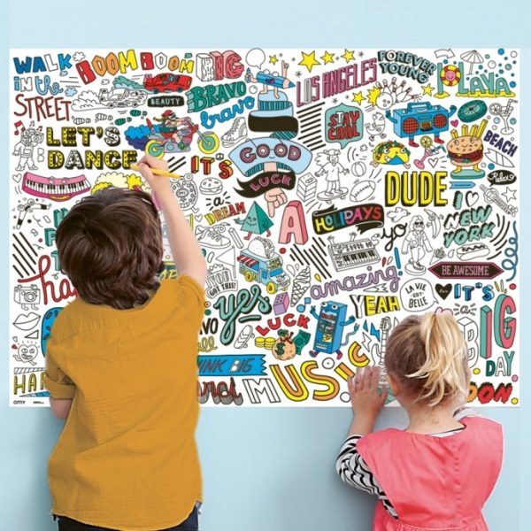 Kleurplaat + stickers - street art - Afbeelding 3