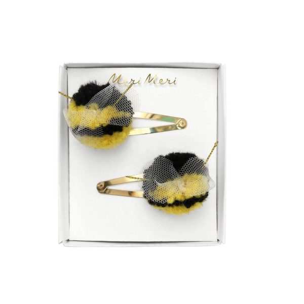 Hommel - pompom - haarspeldjes