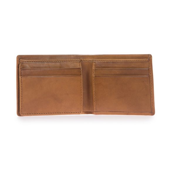 Joshua's - portemonnee - cognac classic leder - Afbeelding 2