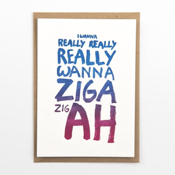 Zig ah zig new colours - wenskaart