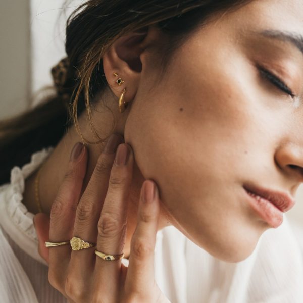 Dotted - oorbellen - goud - Afbeelding 2