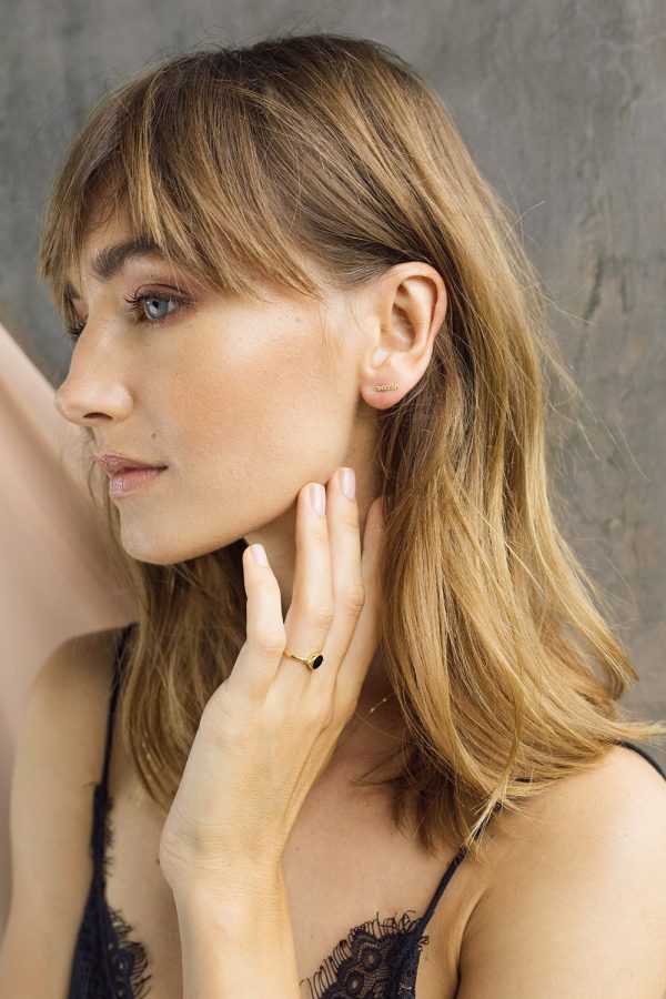 Laurel studs - oorringen - zilver - Afbeelding 3