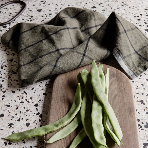 Hale – theedoek – green/black - Afbeelding 2
