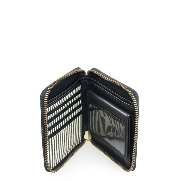 Sonny square wallet - portefeuille - black stromboli leather - Afbeelding 3