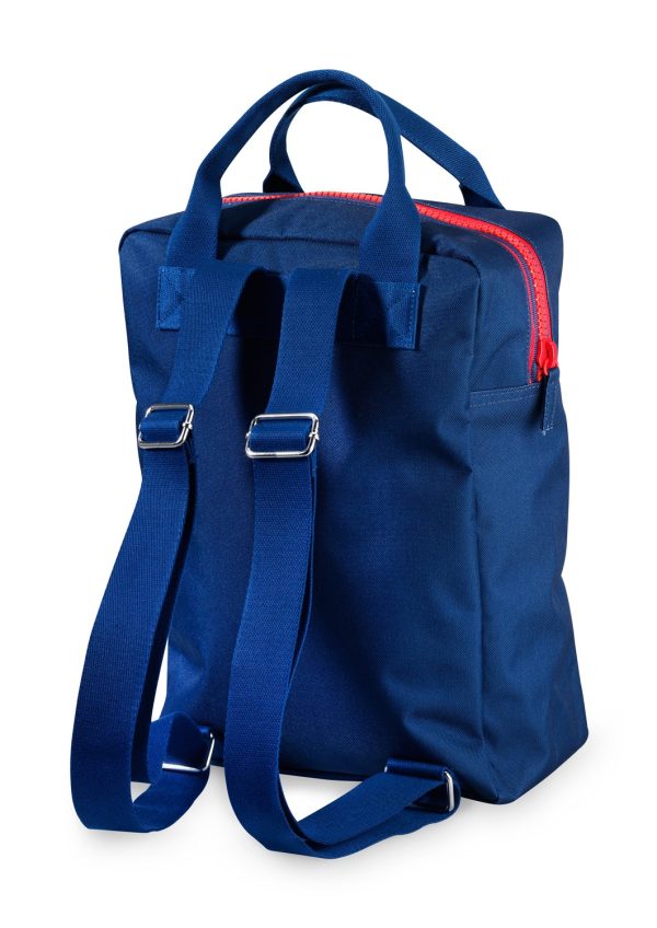Rugzak large 'zipper donkerblauw' - Afbeelding 2