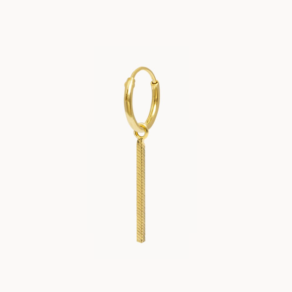 oleander - oorring - goud