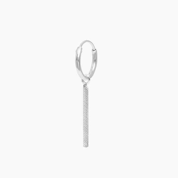 oleander - oorring (1st) - zilver