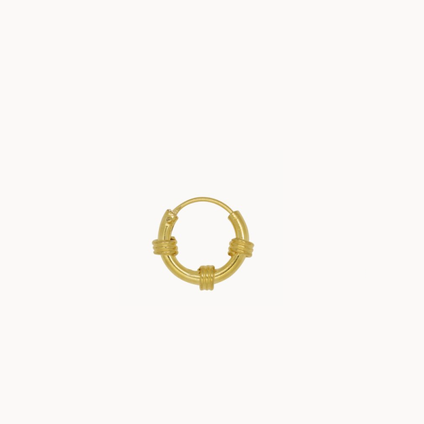 Triple - oorring - goud