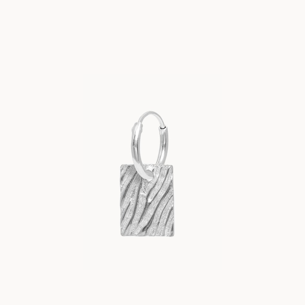 Zebra - oorring (1st) - zilver