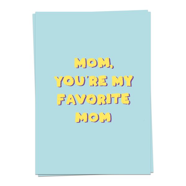 Fave mom - wenskaart