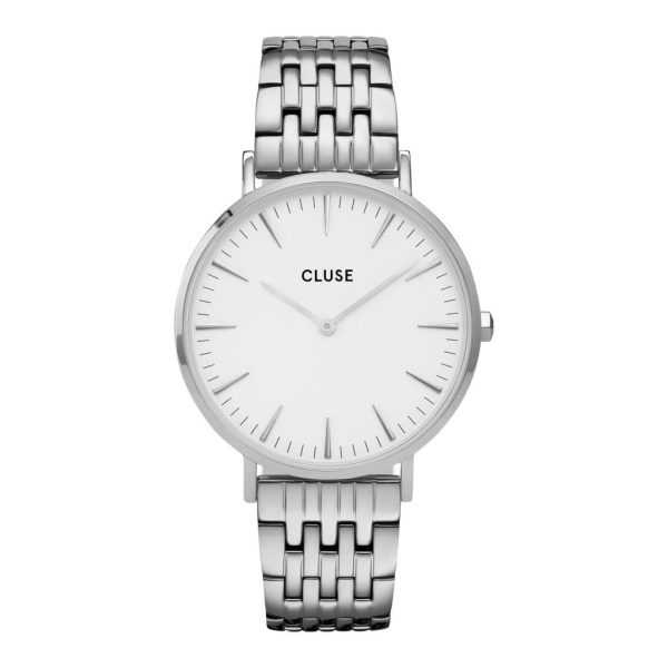 La bohème multi-link – polshorloge – zilver wit/zilver