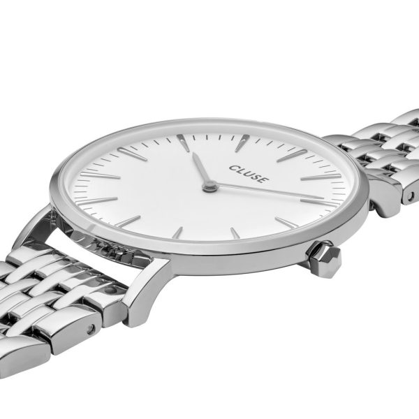 La bohème multi-link – polshorloge – zilver wit/zilver - Afbeelding 2