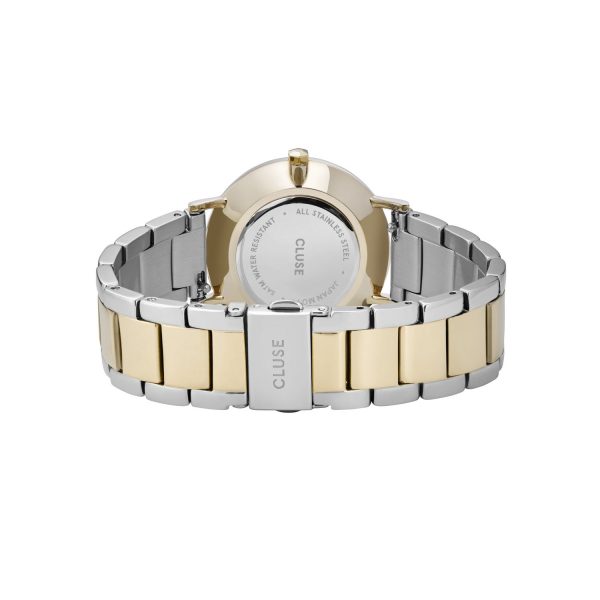 Minuit 3-link – polshorloge – silver/goud/zilver - Afbeelding 3