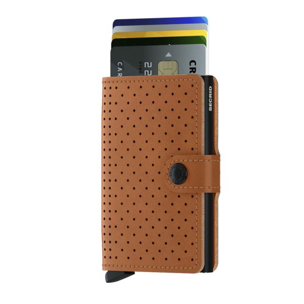 Miniwallet - perforated cognac - Afbeelding 2