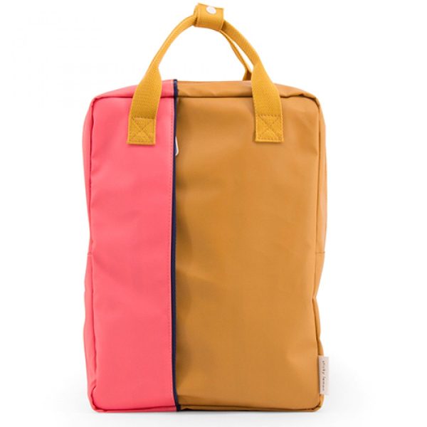 Rugzak - large - karamel/roze