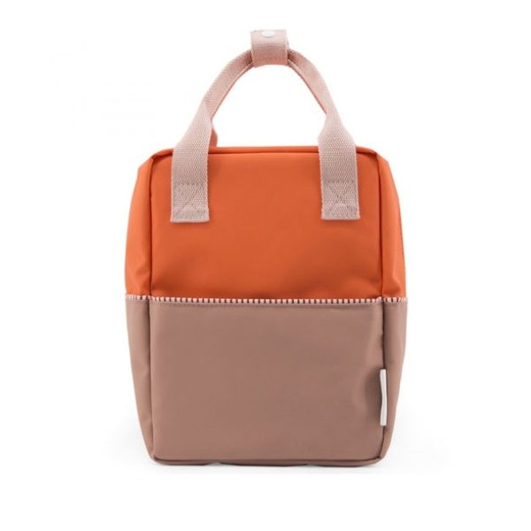 Rugzak small - oranje/chocolat
