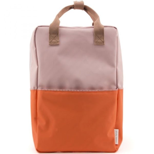 Rugzak large - oranje/roze