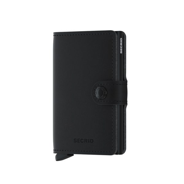 Miniwallet - soft touch zwart