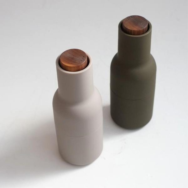 Bottle grinders – peper en zoutmolen – green & beige - Afbeelding 2