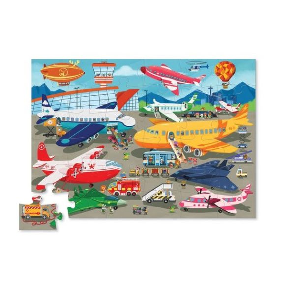Floor puzzel - busy airport - Afbeelding 2