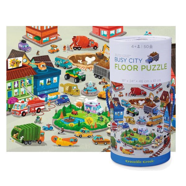 Vloerpuzzel - busy city - Afbeelding 2