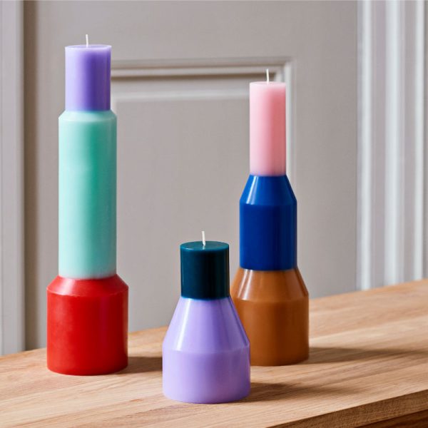 Pillar candle – kaars – yellow - Afbeelding 3