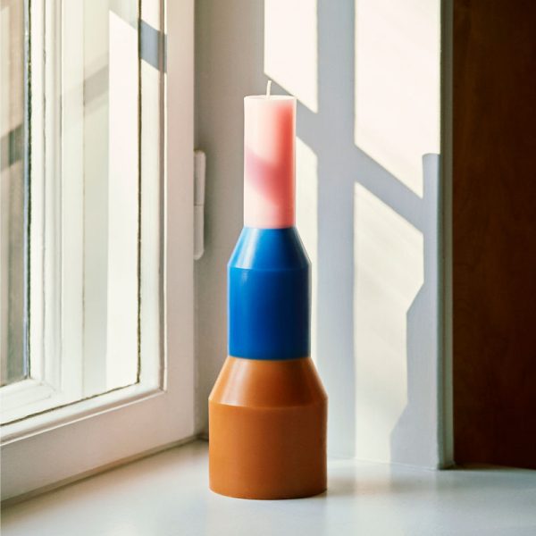 Pillar candle – kaars – yellow - Afbeelding 2