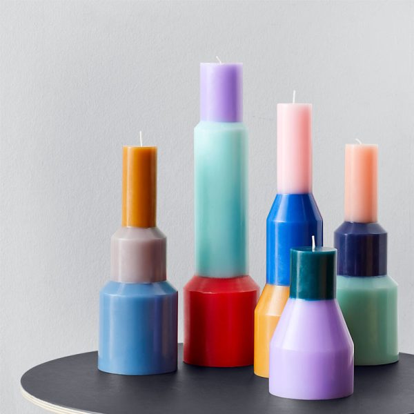 Pillar candle – kaars – mint - Afbeelding 2